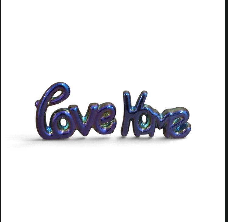 مجسمه دکوری Love Home سرامیکی متالیک